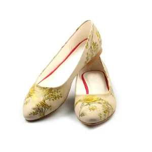 Golden Birds Ballerinas Shoes NVR201
