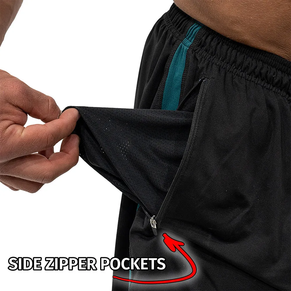 Jujimufu Stretchy Pants - Black w/ Teal