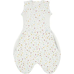 Purflo Swaddle to Sleep Baby Bag 0m-4m 0.5 TOG, SCANDI SPOT White Age-Newborn