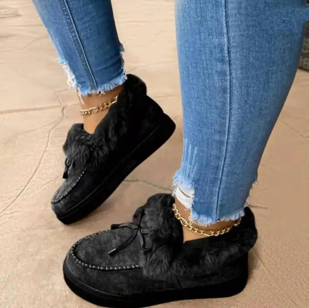 Round Toe Thick Boots