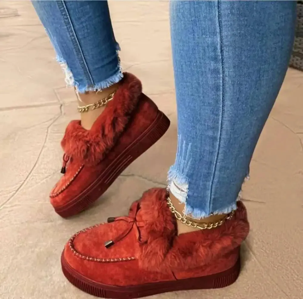 Round Toe Thick Boots
