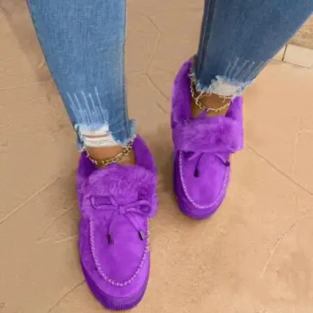 Round Toe Thick Boots