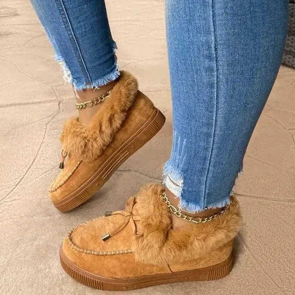 Round Toe Thick Boots